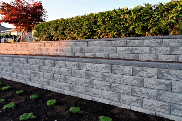 Concrete Retaining Wall Installation in Conway