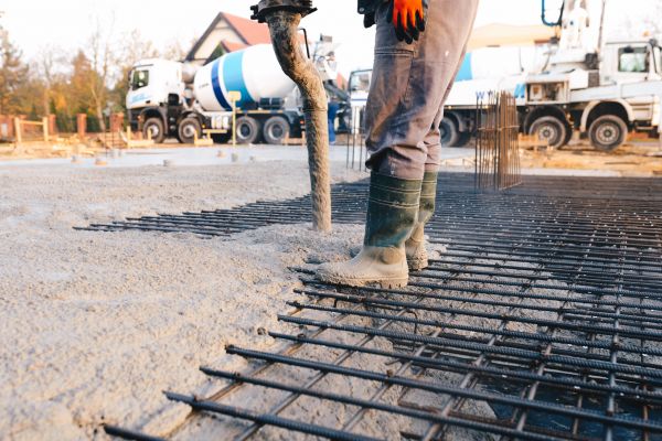 Poured Foundation Installation in Conway