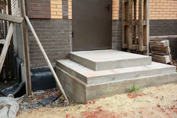 Cement Steps Construction in Conway
