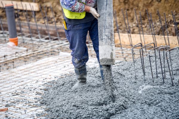 Cabin Foundation Pouring in Conway