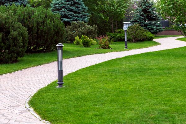 Backyard Sidewalk Installation in Conway